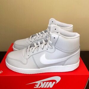 Nike Ebernon Mid Mens Vast Grey White Blackened Blue AQ1773-003 Size 10